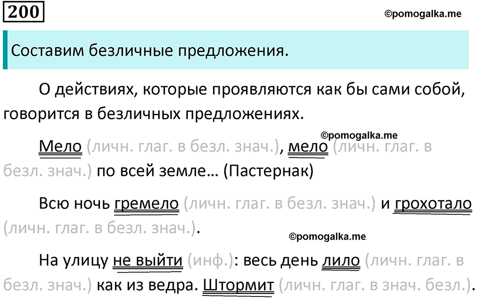 упражнение 200 русский язык 8 класс Тростенцова, Ладыженская 2014 год