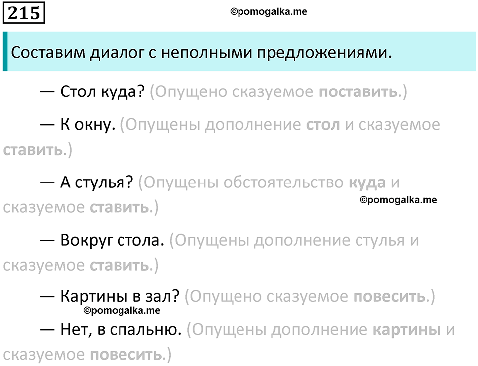 упражнение 215 русский язык 8 класс Тростенцова, Ладыженская 2014 год