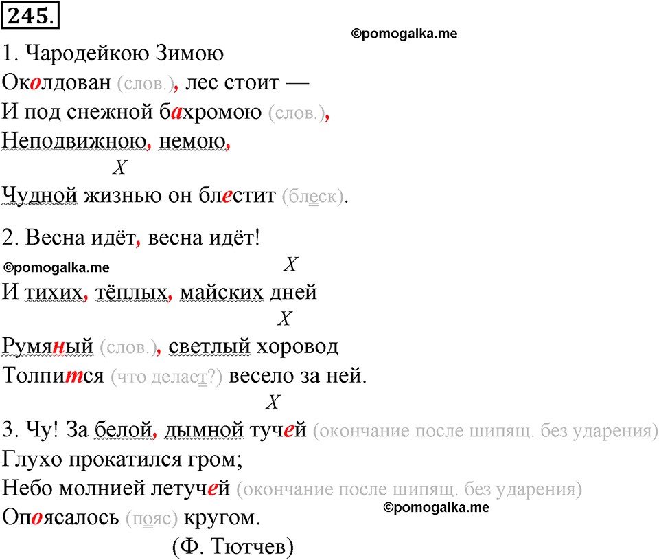 страница 135 упражнение 245 русский язык 8 класс Тростенцова, Ладыженская 2014 год