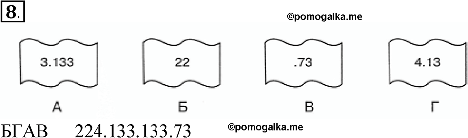 страницы 167-175 §4.2 номер 8 учебнику по информатике 9 класс Босова