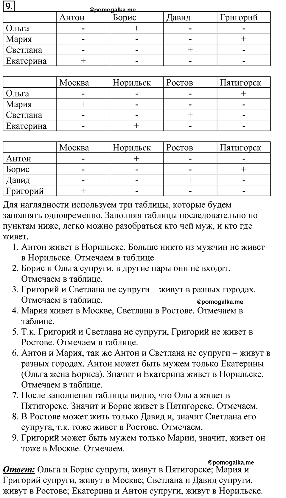 страницы 32-42 §1.4 номер 9 учебнику по информатике 9 класс Босова