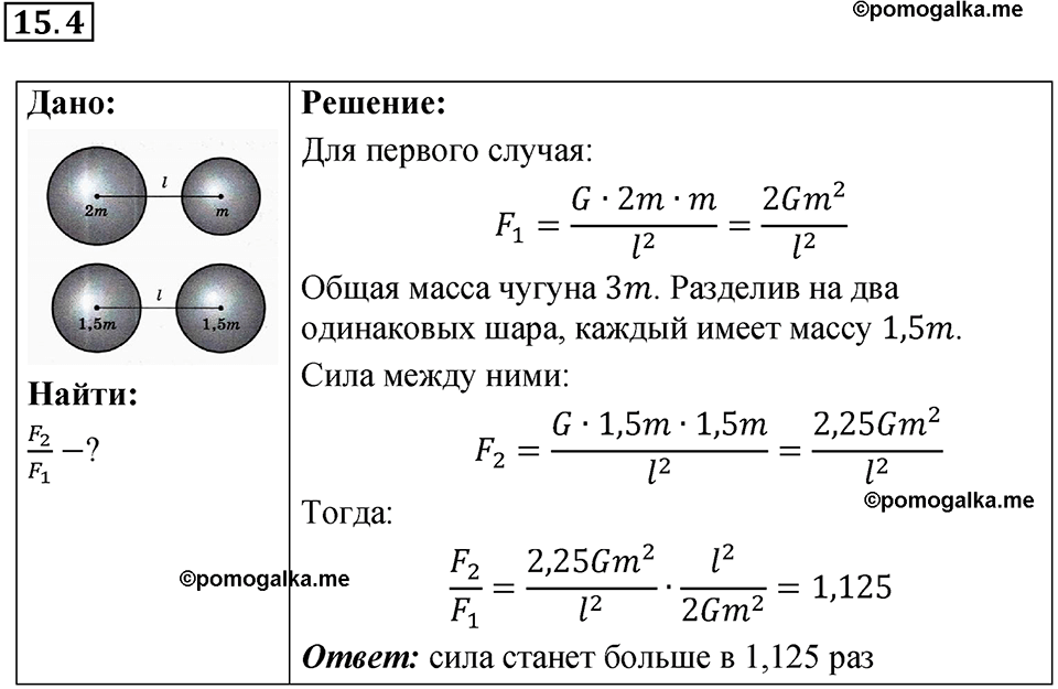 номер 15.4 физика 9 класс Гутник, Власова рабочая тетрадь 2024 год