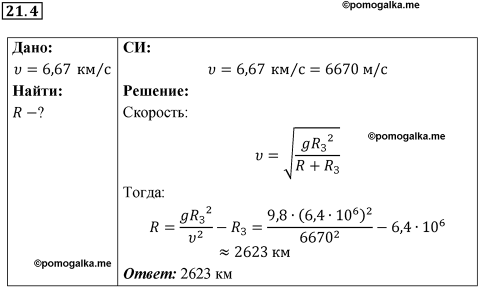 номер 21.4 физика 9 класс Гутник, Власова рабочая тетрадь 2024 год