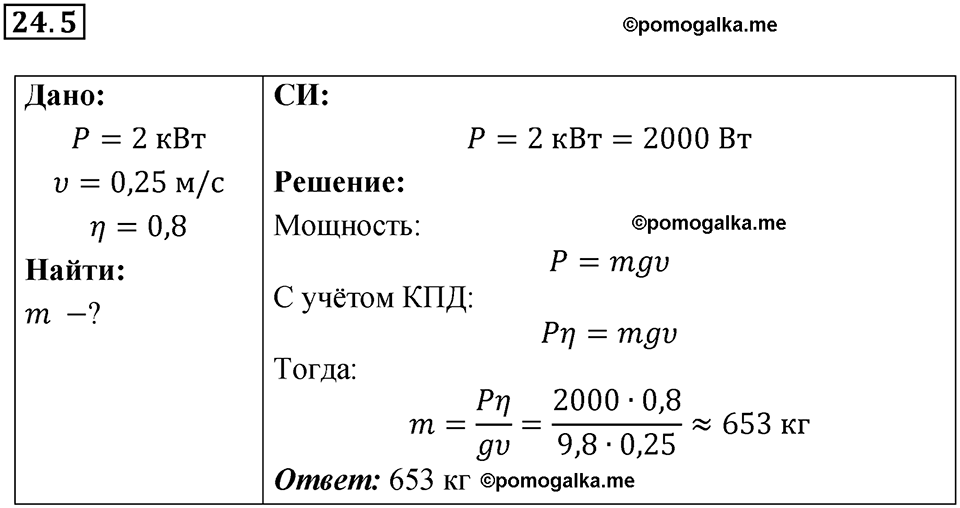номер 24.5 физика 9 класс Гутник, Власова рабочая тетрадь 2024 год