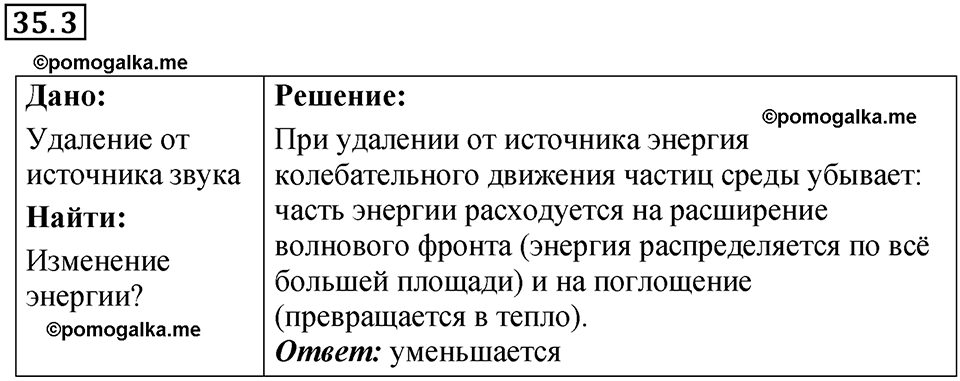 номер 35.3 физика 9 класс Гутник, Власова рабочая тетрадь 2024 год