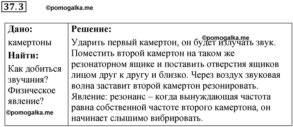 номер 37.3 физика 9 класс Гутник, Власова рабочая тетрадь 2024 год