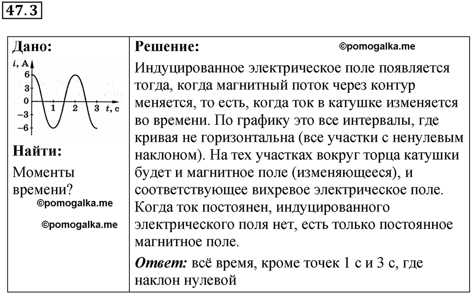 номер 47.3 физика 9 класс Гутник, Власова рабочая тетрадь 2024 год