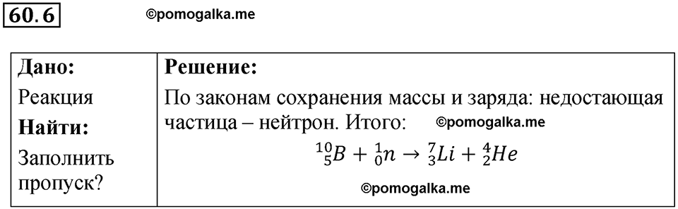 номер 60.6 физика 9 класс Гутник, Власова рабочая тетрадь 2024 год
