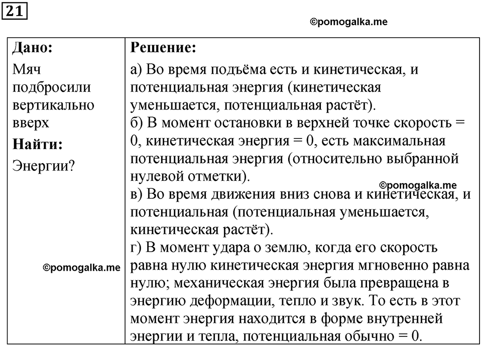 задание на повторение 21 физика 9 класс Гутник, Власова рабочая тетрадь 2024 год