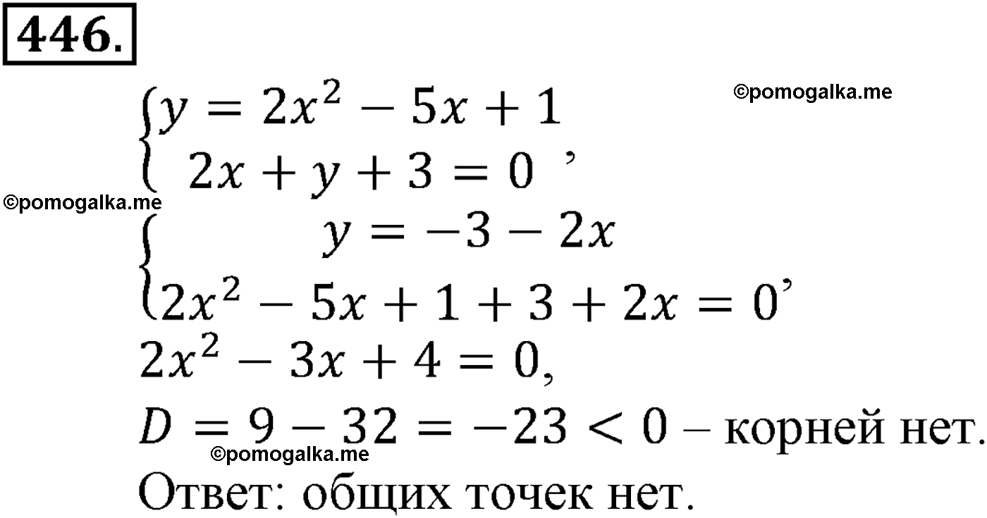 страница 116 задача 446 алгебра 9 класс Макарычев учебник 2014 год