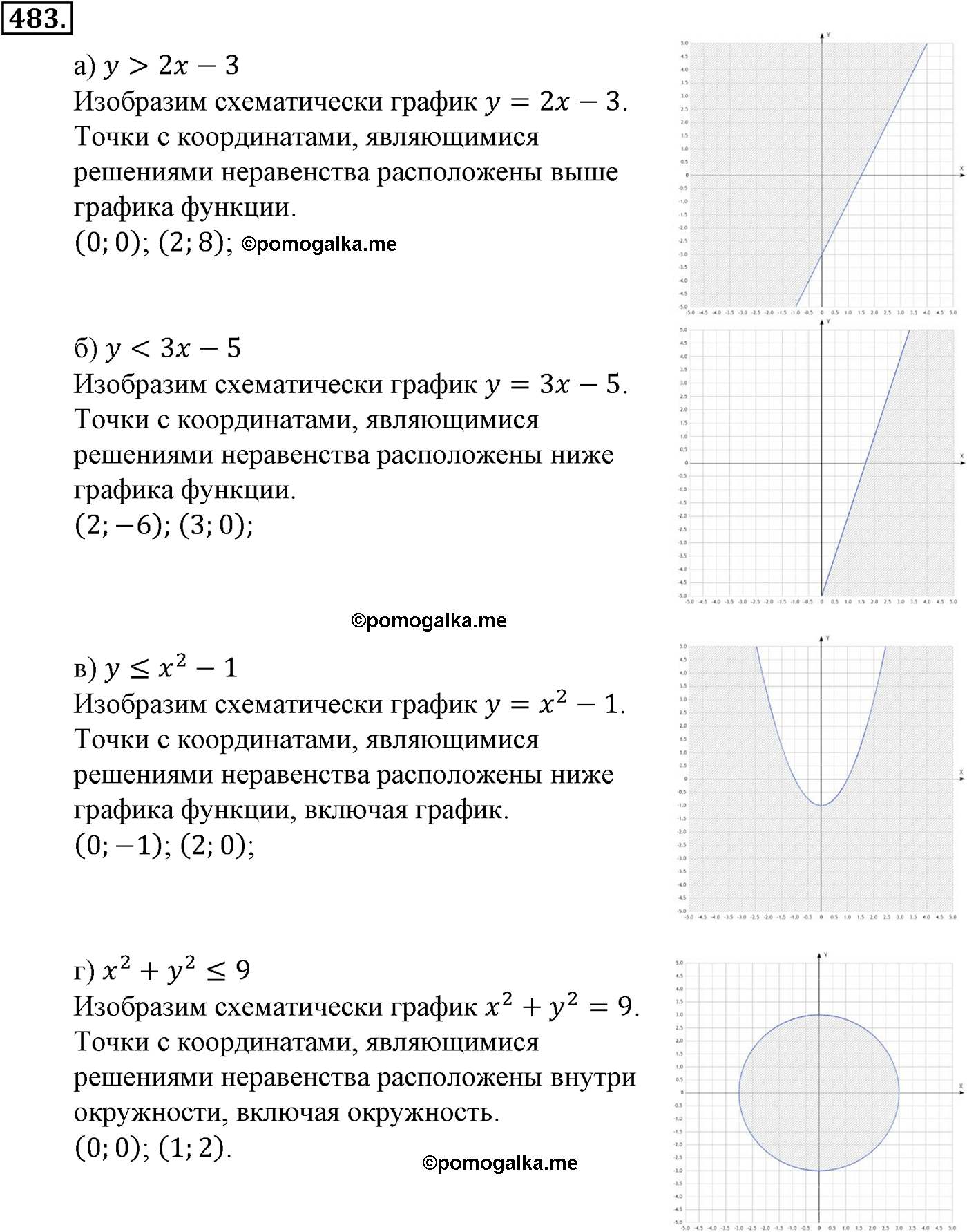 страница 123 задача 483 алгебра 9 класс Макарычев учебник 2014 год