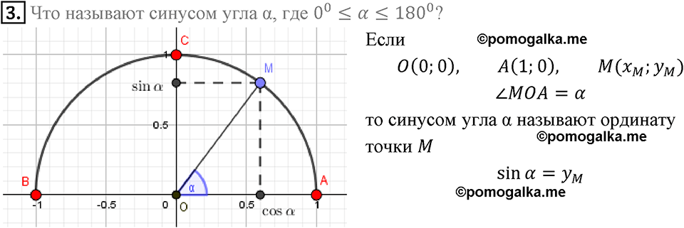 Вопросы к параграфу §1 Номер 3 геометрия 9 класс Мерзляк