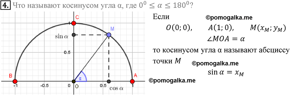 Вопросы к параграфу §1 Номер 4 геометрия 9 класс Мерзляк