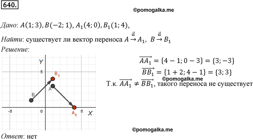 задача №640 геометрия 9 класс Мерзляк