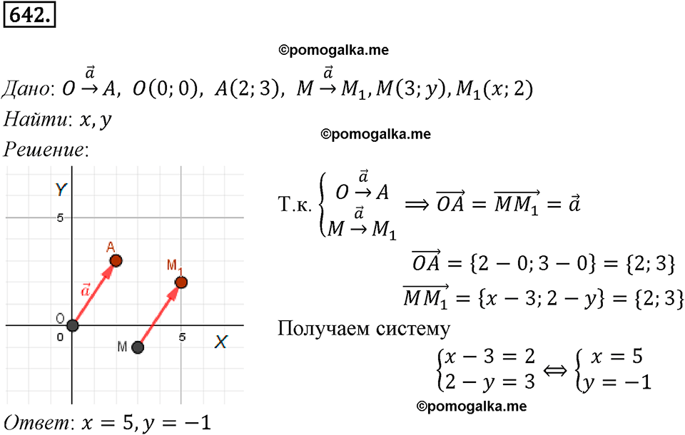 задача №642 геометрия 9 класс Мерзляк