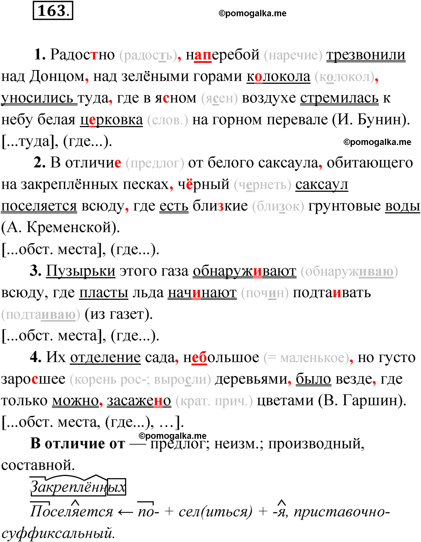 упражнение №163 русский язык 9 класс Мурина 2019 год