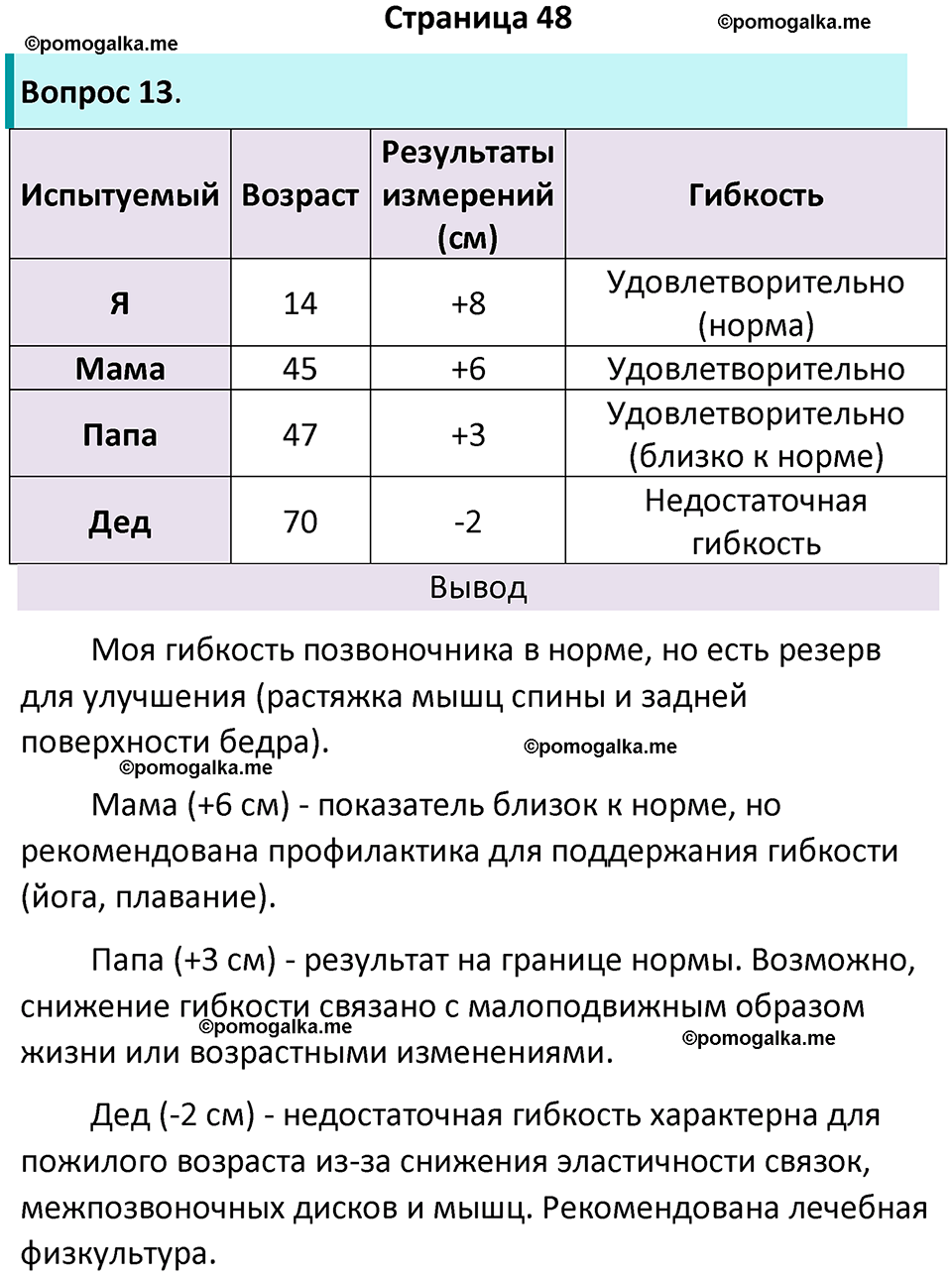 страница 48 биология 9 класс Пасечник, Швецова рабочая тетрадь 2025 год
