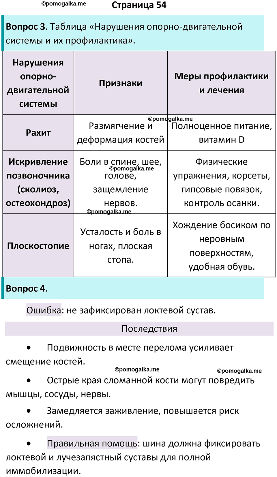 страница 54 биология 9 класс Пасечник, Швецова рабочая тетрадь 2025 год