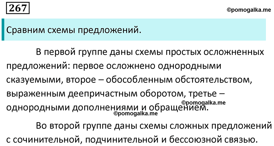 упражнение 267 русский язык 9 класс Пичугов 2022 год