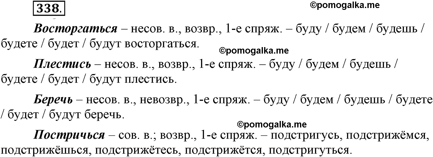 упражнение №338 русский язык 9 класс Пичугов