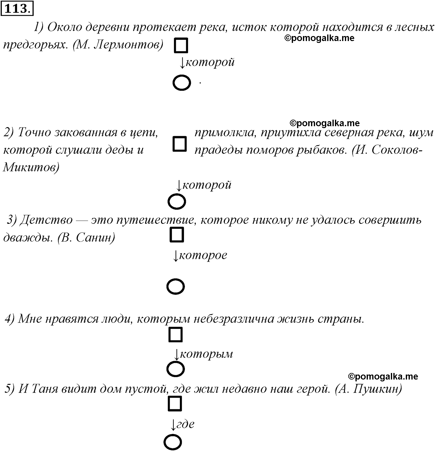 упражнение №113 русский язык 9 класс Разумовская