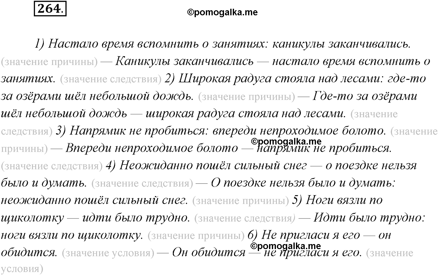 упражнение №264 русский язык 9 класс Рыбченкова, Александрова