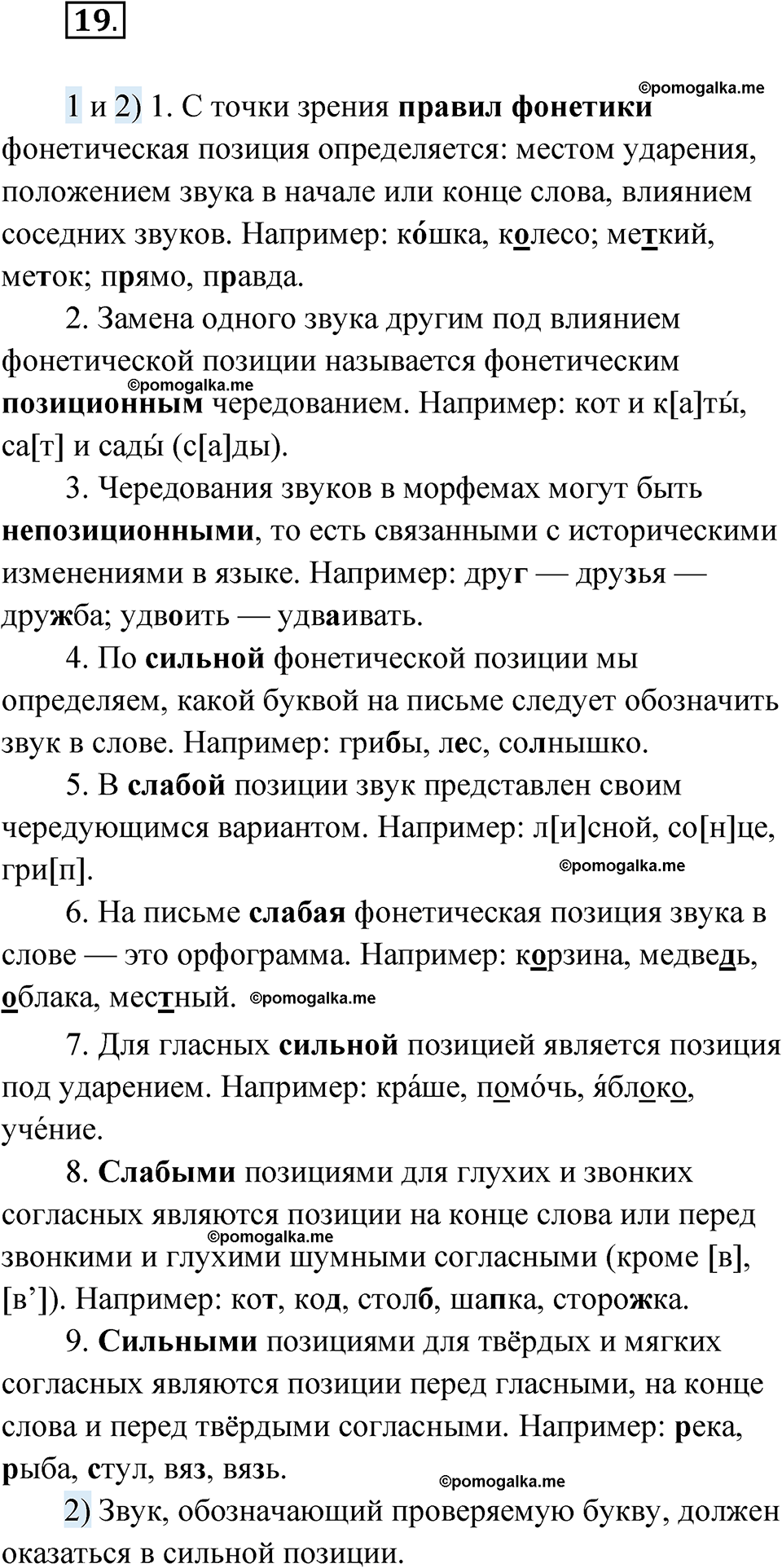 страница 20 глава 1 упражнение 19 русский язык 9 класс Шмелев 2024 год