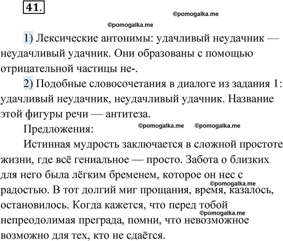 страница 37 глава 1 упражнение 41 русский язык 9 класс Шмелев 2024 год