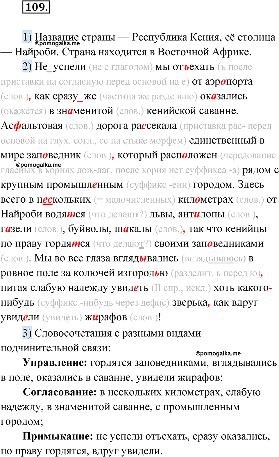 страница 300 глава 3 упражнение 109 русский язык 9 класс Шмелев 2024 год