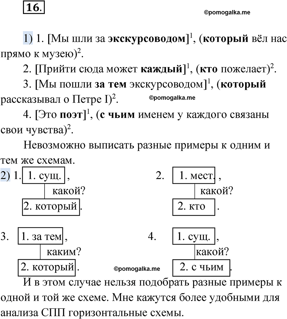 страница 211 глава 3 упражнение 16 русский язык 9 класс Шмелев 2024 год