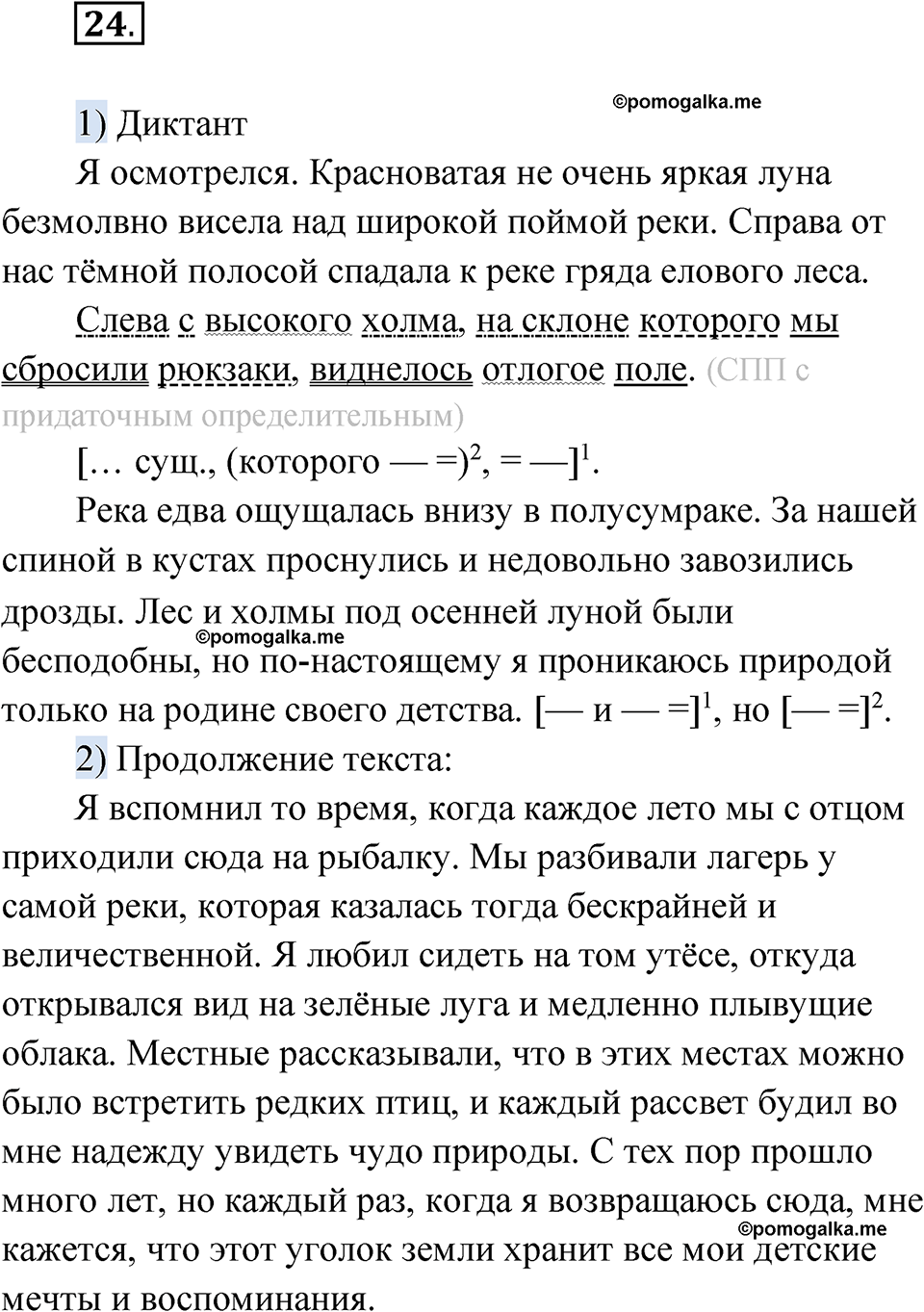 страница 218 глава 3 упражнение 24 русский язык 9 класс Шмелев 2024 год